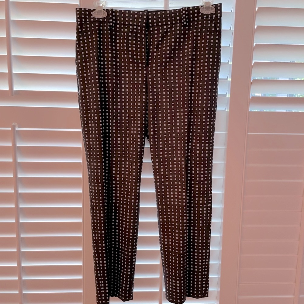 Vintage Theory Checkered Slim Crop Trouser